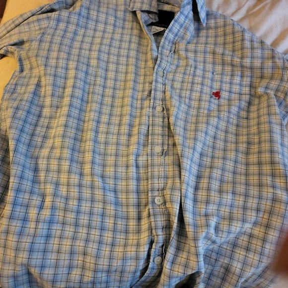Sean John L/S Plaid Shirt (M) - Picture 5 of 6